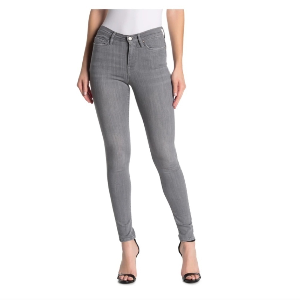 ALL SAINTS Gray Eve Ankle Skinny Mid Rise 5 Pocket Fading Detail Jeans Size 25